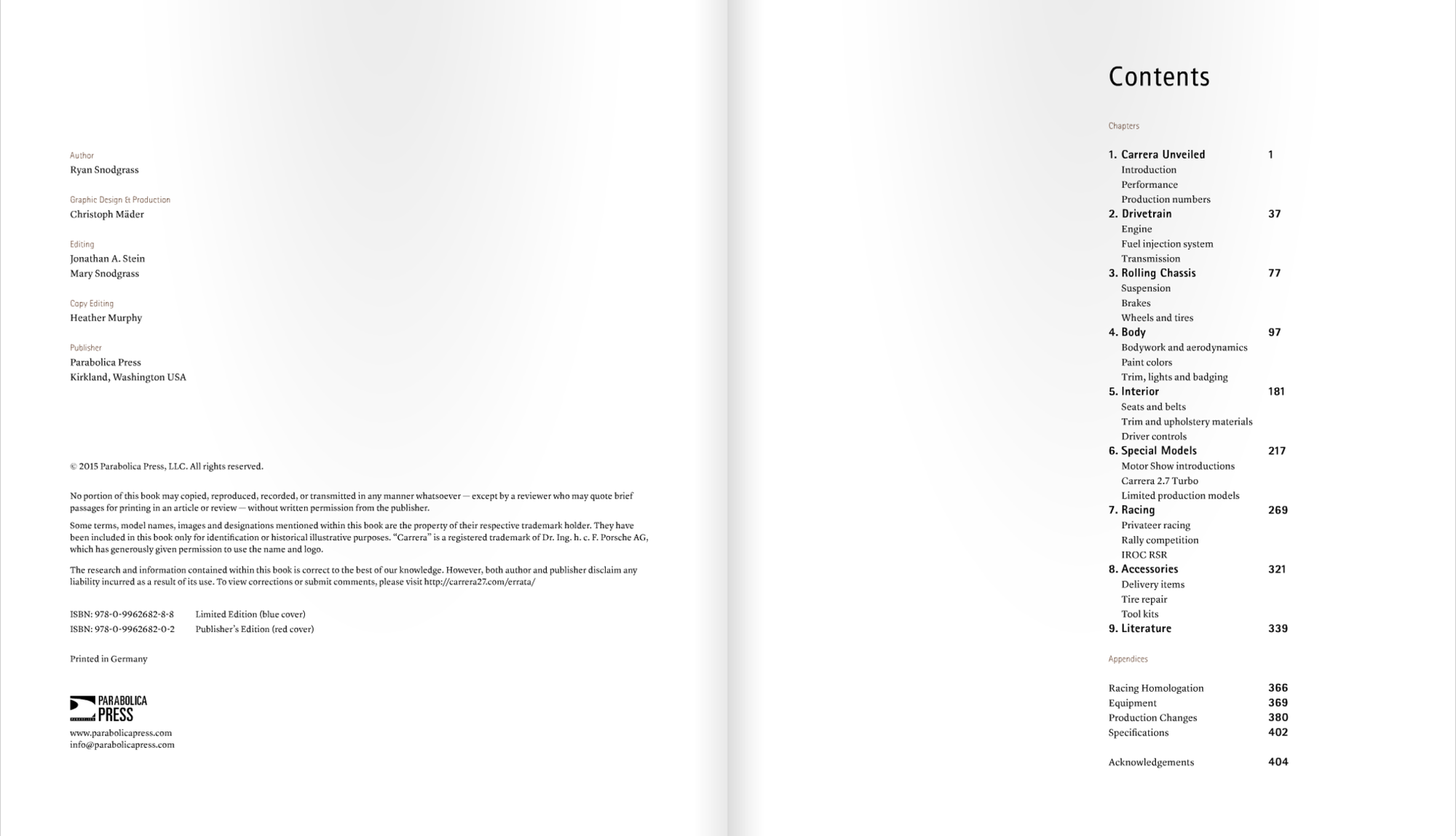 Book - Carrera 2.7 (Limited Edition)